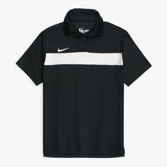 NKE PREMIUM MESH DRI-FIT PANALED POLO SHIRT (BLACK/WHITE)