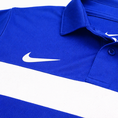 NKE PREMIUM MESH DRI-FIT PANALED POLO SHIRT (ROYAL BLUE)