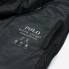 RL IMPORTED HANDWOVEN GORHM DOWN VEST JACKET (BLACK)