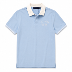 TH12 HILFIGER CONTRAST COLLAR POLO SHIRT (SKY)
