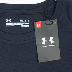 UA Premium  Dri Fit Full Sleeves T-Shirt (Navy Blue)
