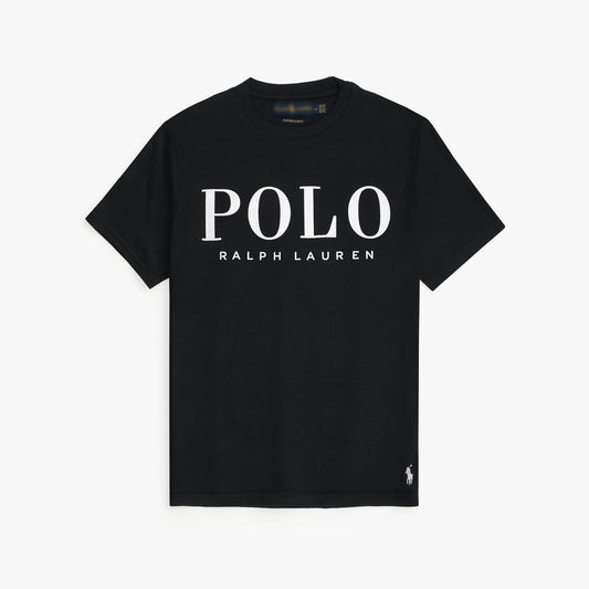 RL PREMIUM WAFFLE LOGO PONY T-SHIRT (BLACK)