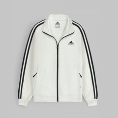 Addas Imported polyester Fleece Tracksuit (White&Black)