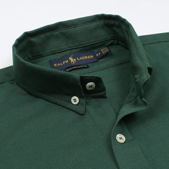 RL IMPORTED MEN'S OXFORD BUTTON CASUAL SHIRT (GREEN)