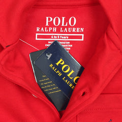 RL PREMIUM KIDS CUBAN COLLAR CASUAL SHIRT (RED)