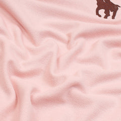 RL PREMIUM LEATHER BIG HORSE POLO SHIRT (POWDER PINK)