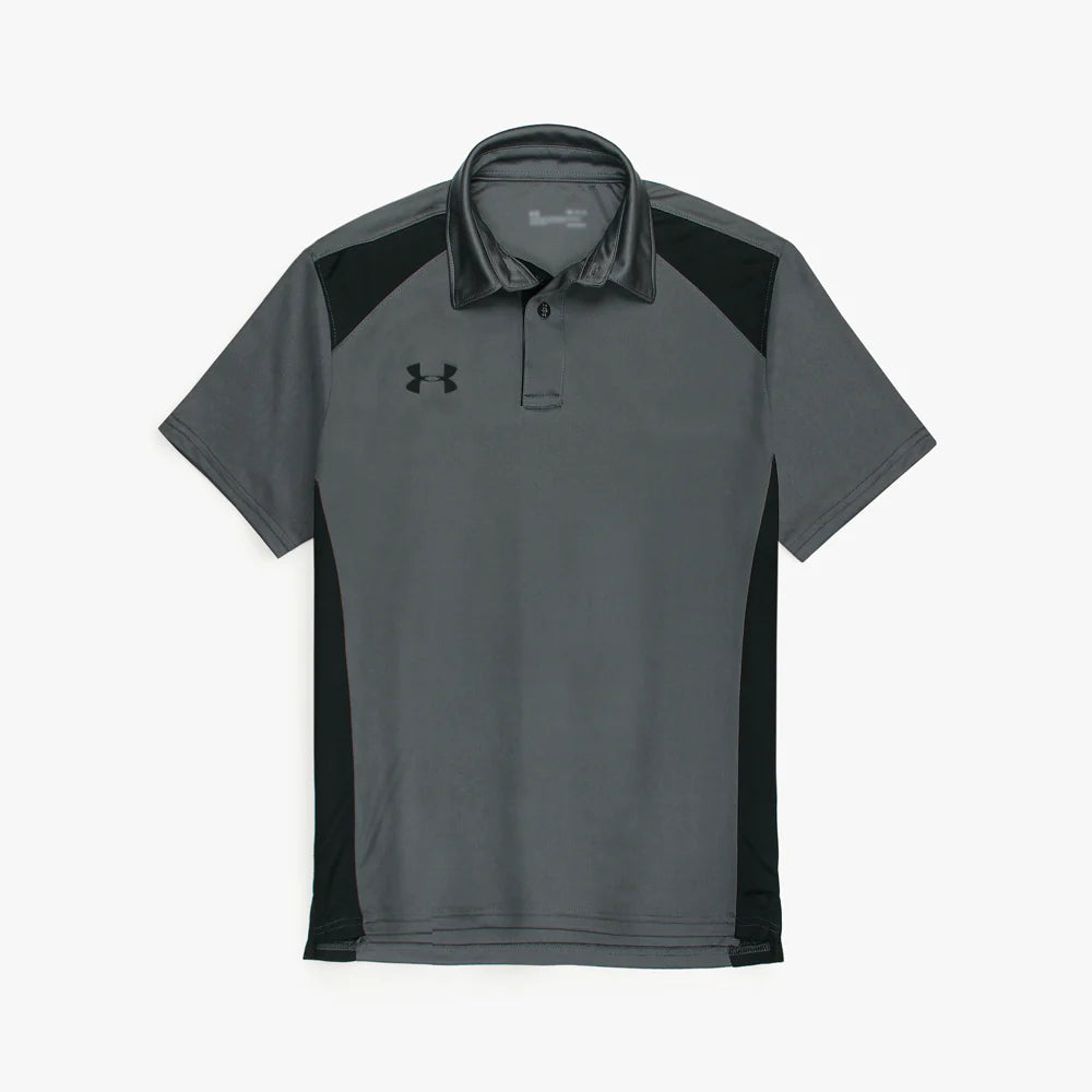 UA PREMIUM DRI-FIT HEATGEAR POLO SHIRT (DARK GREY)