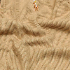 RL PREMIUM MEN'S MULTI ZIPPER POLO SHIRT (KHAKI)