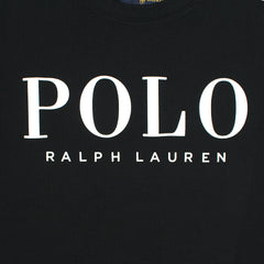 RL PREMIUM OVERSIZED WAFFLE LOGO PONY T-SHIRT (BLACK)