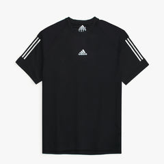 AD12 Imported Mesh Shoulder Dri Fit T-Shirt (Black)