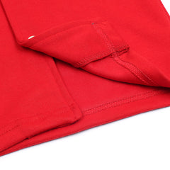 RL PREMIUM KIDS CUBAN COLLAR CASUAL SHIRT (RED)