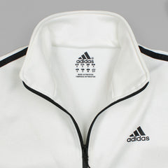 Addas Imported polyester Fleece Tracksuit (White&Black)
