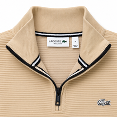 LCST12 IMPORTED OTTOMAN MOCKNECK ZIP-UP (BEIGE)