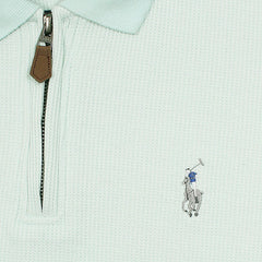 RL PREMIUM MEN'S MULTI ZIPPER POLO SHIRT (SEA GREEN)