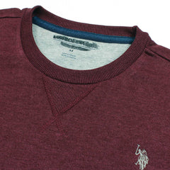 US PLO Original Cotton Fleece Sweatshirt (Maroon)