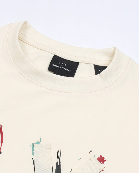 A-X IMPORTED MEN'S DESIGNER T-SHIRT (STONE)