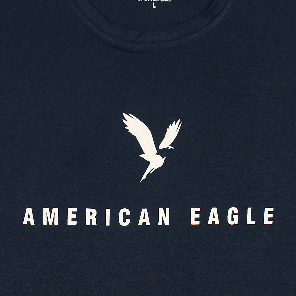 Amrcn Eagle Premium S/L Cotton T-Shirt (Navy Blue)