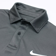 NKE PREMIUM DRI-FIT PIPING POLO SHIRT (GREY)
