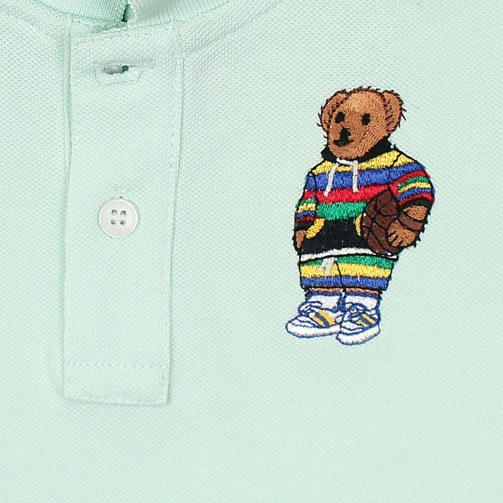 RL Kids Premium Bear Polo Shirt (Sea Green)