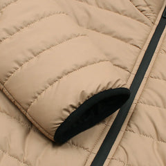 RL  Full Sleeves Small Pony Puffer Jacket (Khaaki)