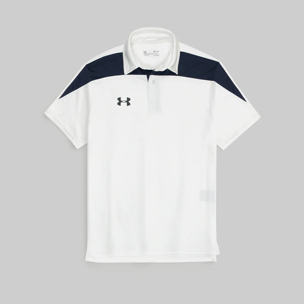 UA PREMIUM MEN'S DRI FIT CLUTH POLO (WHITE)
