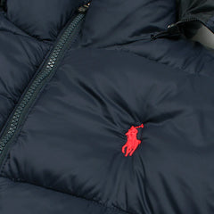 RL PREMIUM MEN DOWN HOODED PUFFER JACKET (NAVY BLUE)