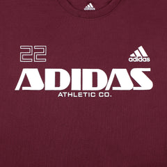 ADDAS PREMIUM ATHLETIC CO. DRI FIT T-SHIRT (MAROON)