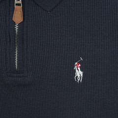 RL PREMIUM MEN'S MULTI ZIPPER POLO SHIRT (NAVY BLUE)