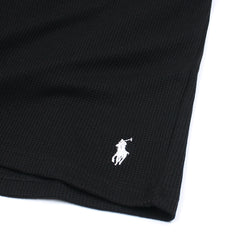 RL PREMIUM OVERSIZED WAFFLE LOGO PONY T-SHIRT (BLACK)