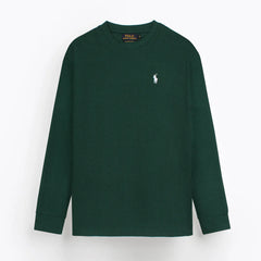 RL PREMIUM S/P THERMAL COTTON DESIGNER SWEATSHIRT (DK GREEN)