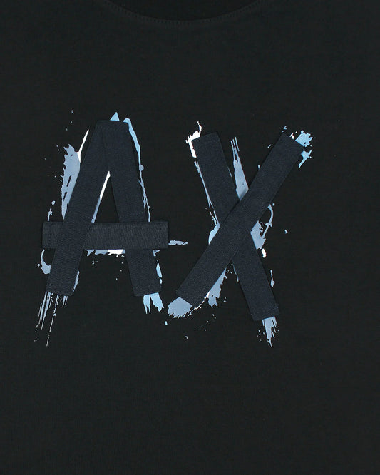 A-X IMPORTED MEN'S DESIGNER T-SHIRT (BLACK)