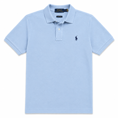 RL SMALL PONY PIQUE COTTON POLO SHIRT (SKY BLUE)