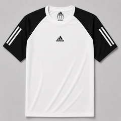 ADDAS MESH SHOULDER DRI FIT T-SHIRT (WHITE)