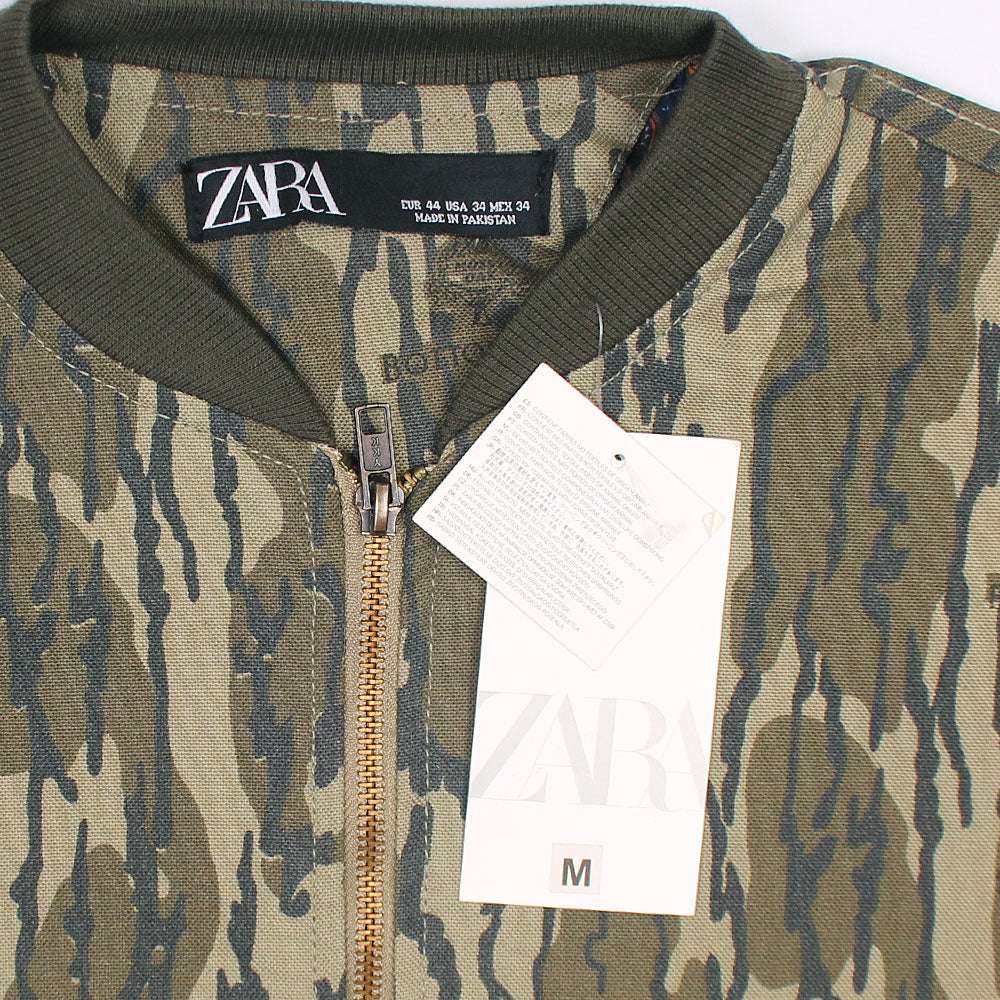 Z.A.R.A Premium Cotton Twill Jacket (Army Green)