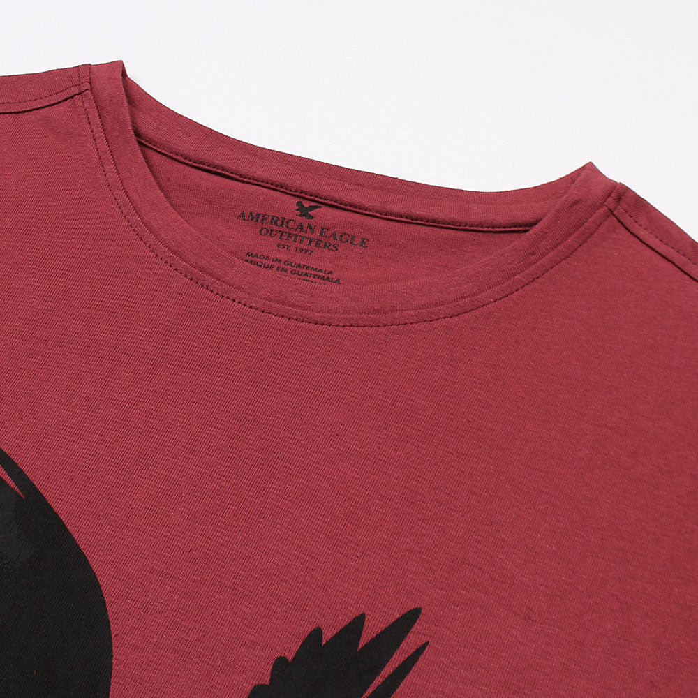 Amrcn Eagle Premium Cotton T-Shirt (Maroon)