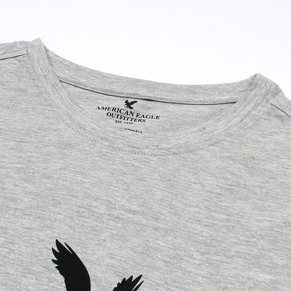 Amrcn Eagle Premium S/L Cotton T-Shirt (Heather Grey)