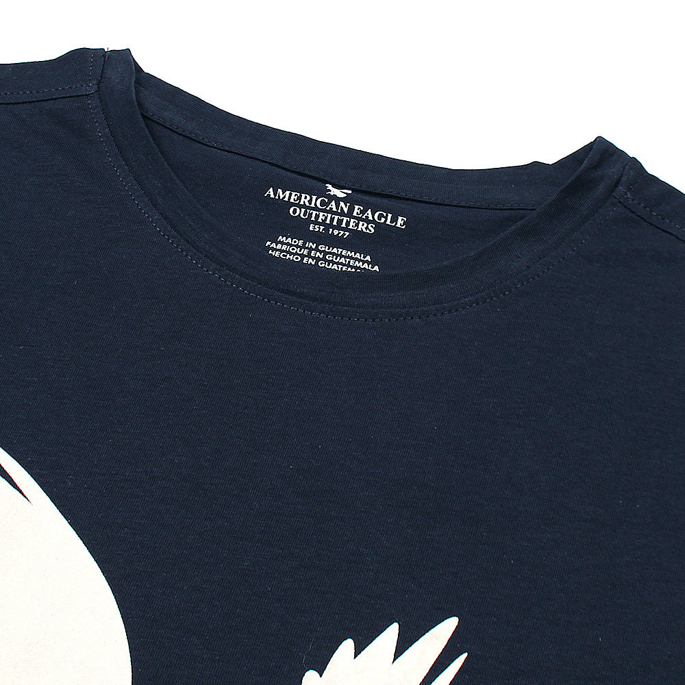 Amrcn Eagle Premium Cotton T-Shirt (Navy Blue)