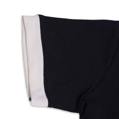 RL PREMIUM KIDS V NECK POLO SHIRT (BLACK SEA)