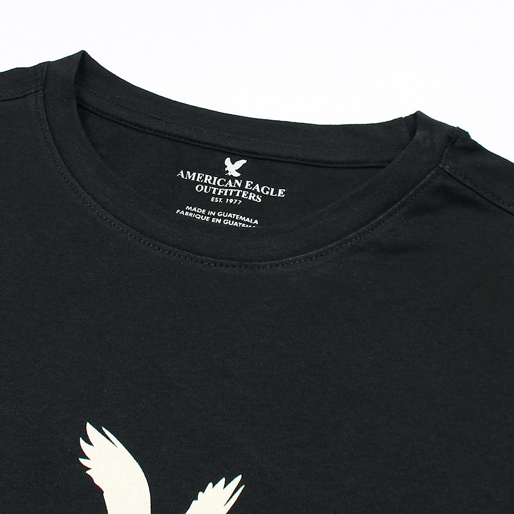 Amrcn Eagle Premium S/L Cotton T-Shirt (Black)