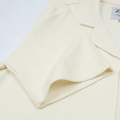 Z.A.R.A BASIC MEN'S CUBAN COLLAR CASUAL SHIRT (WHITE)