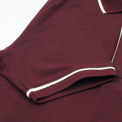 LCSTE PREMIUM MEN'S PARIS STRECH POLO SHIRT (MAROON)