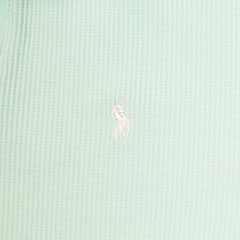 RL PREMIUM MEN'S V NECK BORDER POLO SHIRT (SEA GREEN)