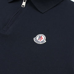 MNCLR Premium Zip Up Polo shirt (Navy Blue)