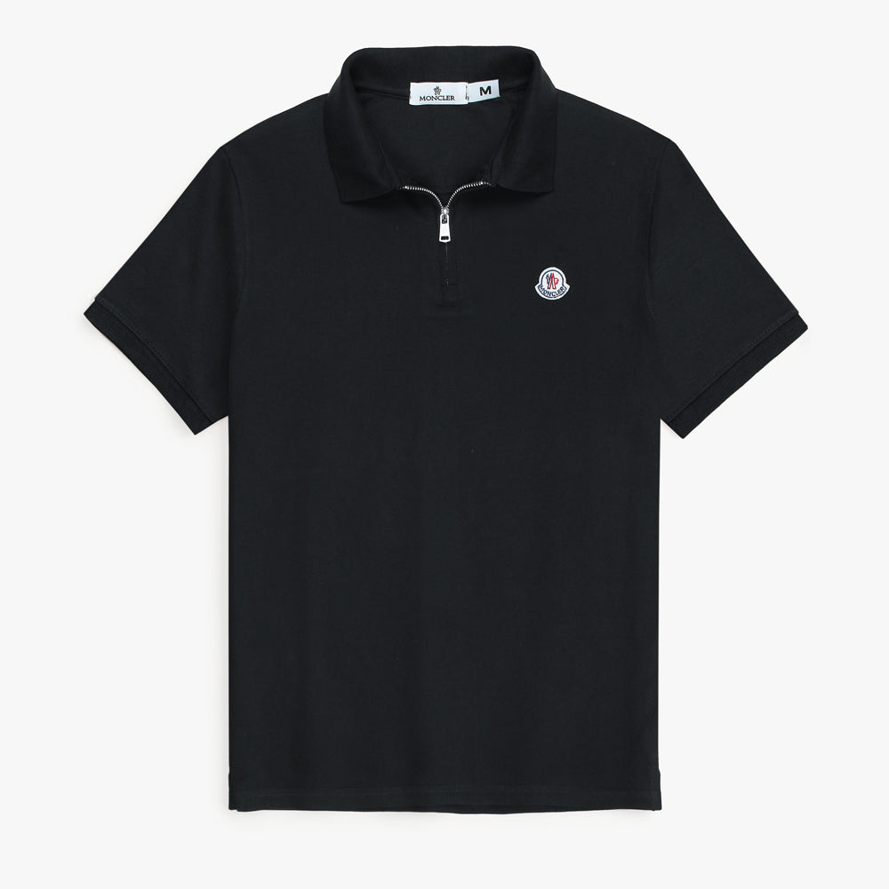 MNCLR Premium Zip Up Polo shirt (Black)