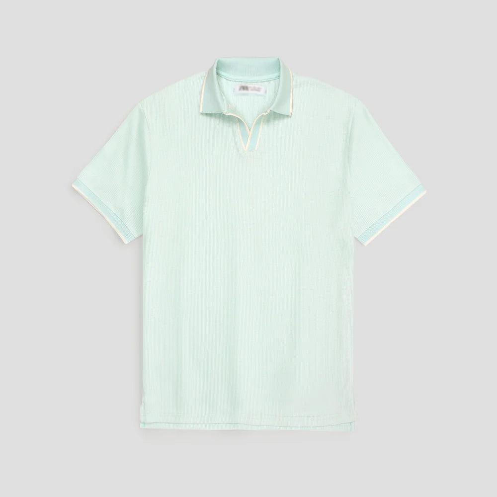 ZR PREMIUM MEN'S V NECK POLO SHIRT (SEA GREEN)