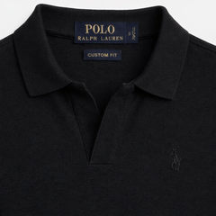 RL SMALL PONY MEN'S JHONY COLLAR POLO SHIRT (BLACK)