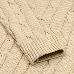 RL IMPORTED SMALL PONY CABLE KNIT SWEATER (SKIN)