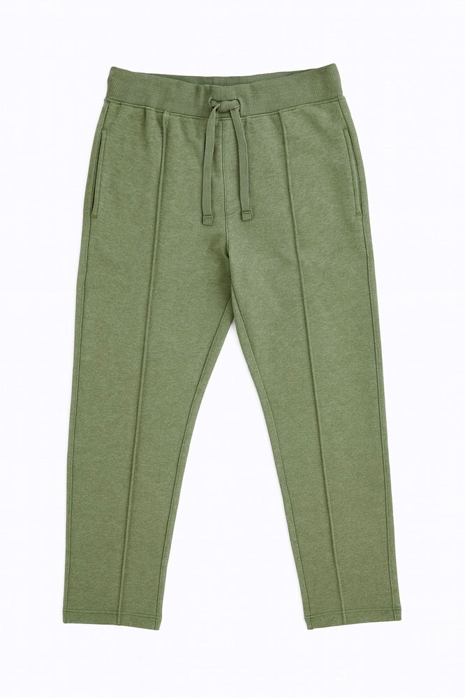 Z.A.R.A PREMIUM COTTON FLEECE FRONT PANEL TRACKSUIT (OLIVE MELANGE)