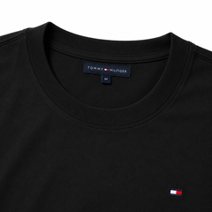 TOMMY SIGNATURE TIPPED T-SHIRT (BLACK)