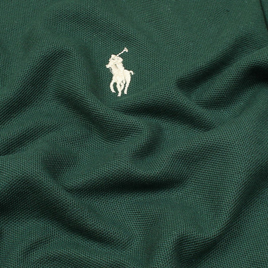 RL PREMIUM S/P JACQUARD COLLAR POLO (GREEN)